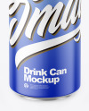 Matte Drink Can Mockup