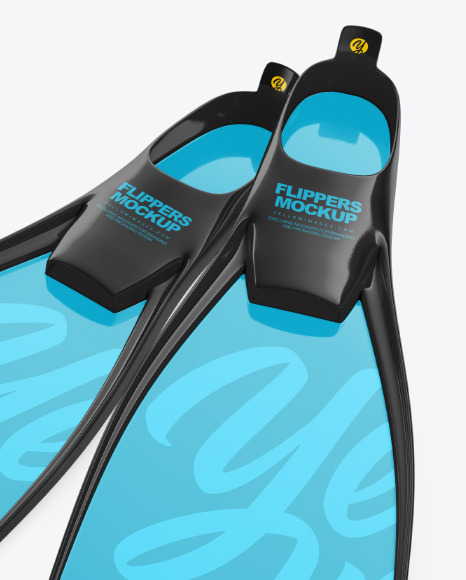 Glossy Flippers Mockup