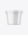 Glossy Plastic Cup Mockup