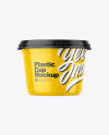 Glossy Plastic Cup Mockup