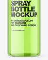 Clear Plastic Spray Bottle Mockup