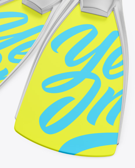 Metallic Flippers Mockup