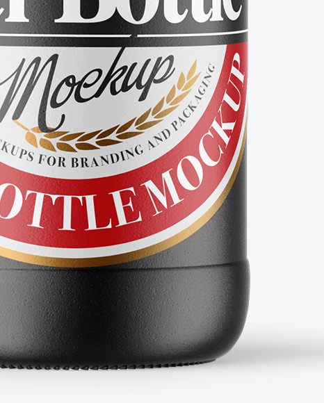 Ceramic Beer Bottle Mockup