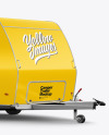 Camper Trailer Mockup - Half Side View