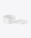 Opened Matte Plastic Container Mockup