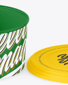 Opened Matte Plastic Container Mockup