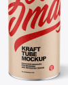 Kraft Paper Tube Mockup