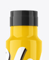 Glossy Plastic Bottle Mockup