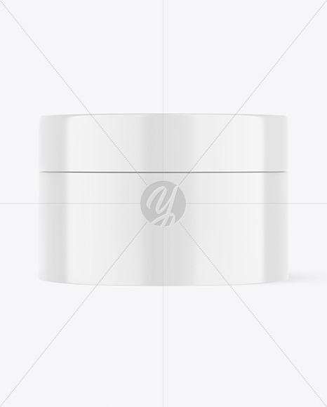 Glossy Cosmetic Jar Mockup