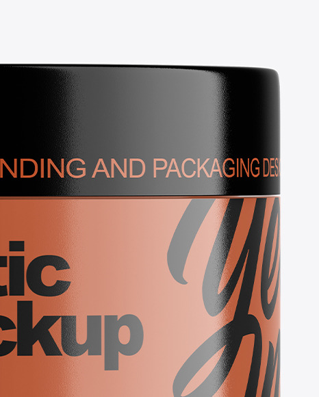 Glossy Cosmetic Jar Mockup