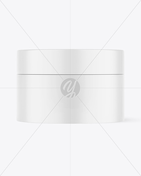 Matte Cosmetic Jar Mockup