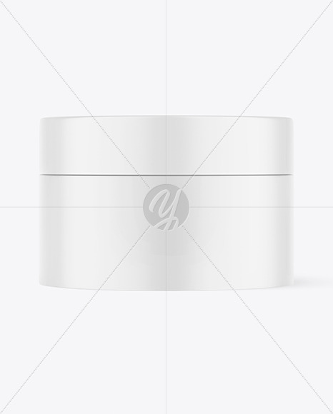 Matte Cosmetic Jar Mockup