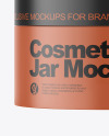 Matte Cosmetic Jar Mockup