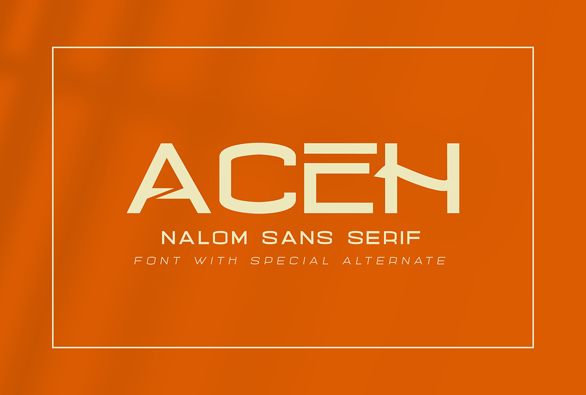 Nalom Sans Serif Typeface Font Family Nalom Sans Serif Typeface Font Family