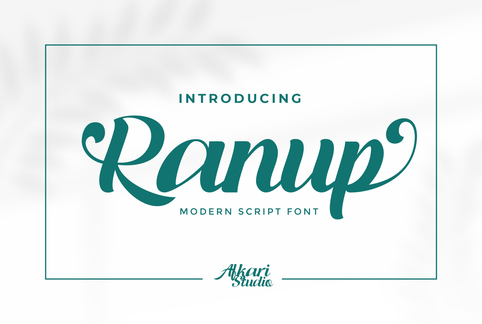 Ranup - Modern Script Font Ranup - Modern Script Font