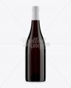 750ml Dark Amber Glass Burgundy Bottle Mockup