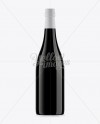 750ml Dark Glass Burgundy Wine Bottle Mockup