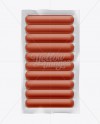 Vacuum Packaged Sausages Mockup