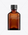 25ml Amber Bottle with Screw Cap Mockup