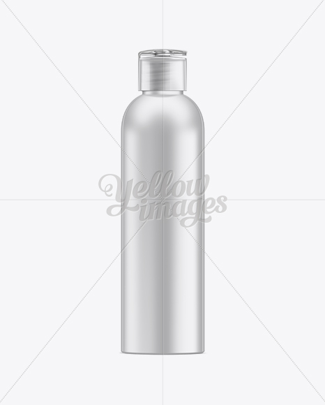 Metal Bottle with Flip Top Cap Mockup