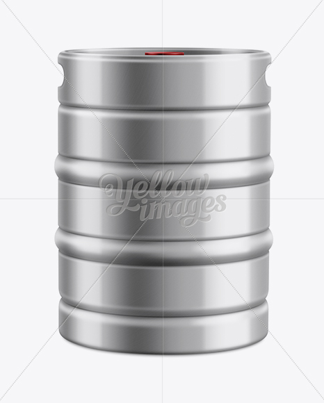 Half Barrel Keg Mockup