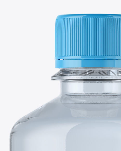 Clear Plastic 330ml Bottle Mockup