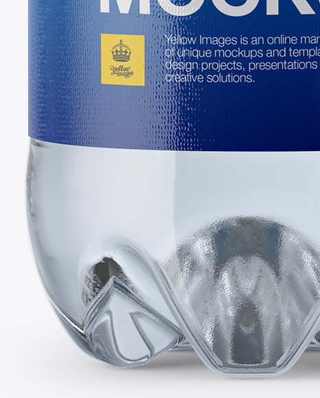 Clear Plastic 330ml Bottle Mockup