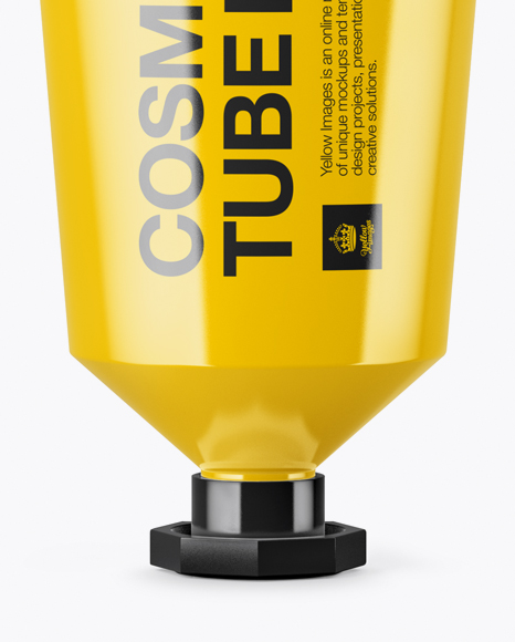 Glossy Cosmetic Tube Mockup