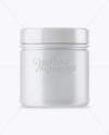 Matte Plastic Protein Jar With Glossy Cap Mockup