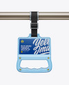 Clear Plastic Bus Grab Handle Mockup