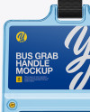 Clear Plastic Bus Grab Handle Mockup