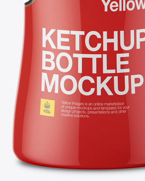 Ketchup Bottle Mockup