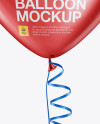 Heart Shaped Balloon Mockup