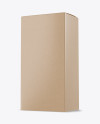 Kraft Paper Box Mockup - Half Side View