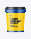 600g Matte Plastic Container Mockup