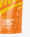 Glossy Stand Up Pouch W/ Zipper Mockup