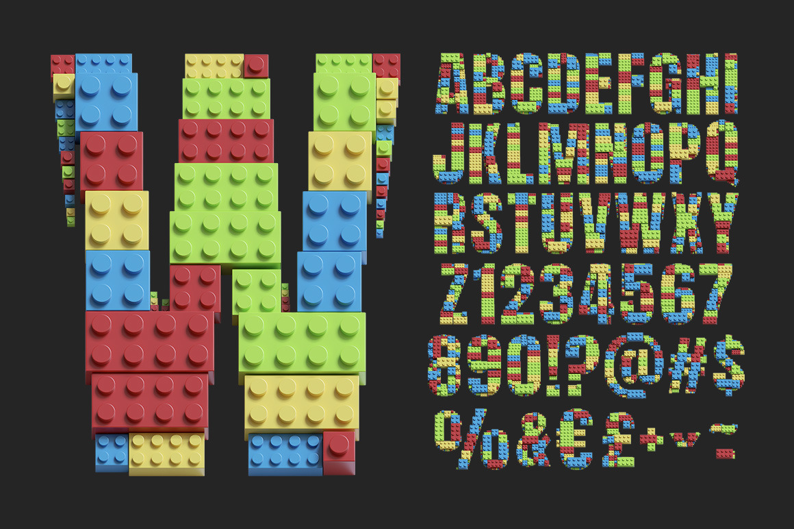 Lego Bricks Font