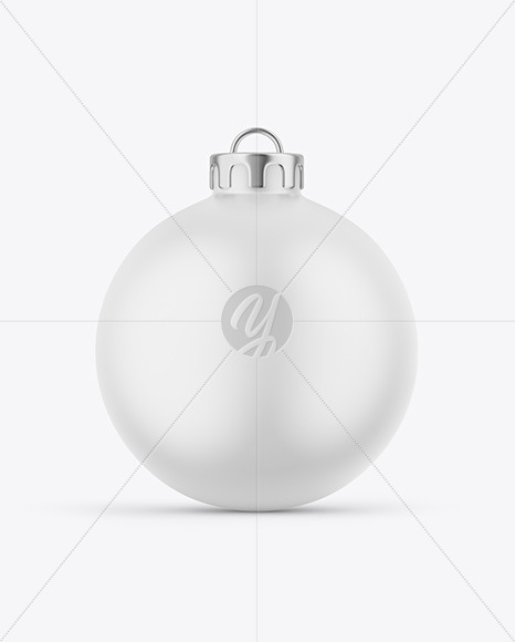 Matte Christmas Ball Mockup