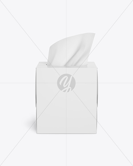 Paper Box w/ Wipes Mockup