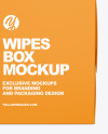 Paper Box w/ Wipes Mockup