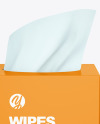 Paper Box w/ Wipes Mockup