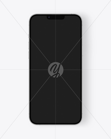 iPhone 13 Pro Max Silver Mockup