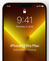 iPhone 13 Pro Max Gold Mockup