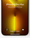 iPhone 13 Pro Max Gold Mockup