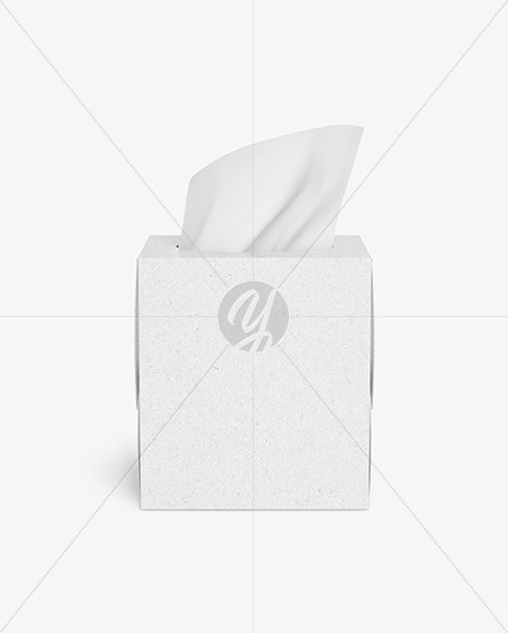 Kraft Paper Box w/ Wipes Mockup