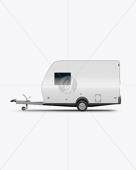 Camper Trailer Mockup - Side View