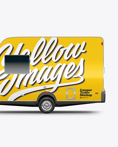 Camper Trailer Mockup - Side View