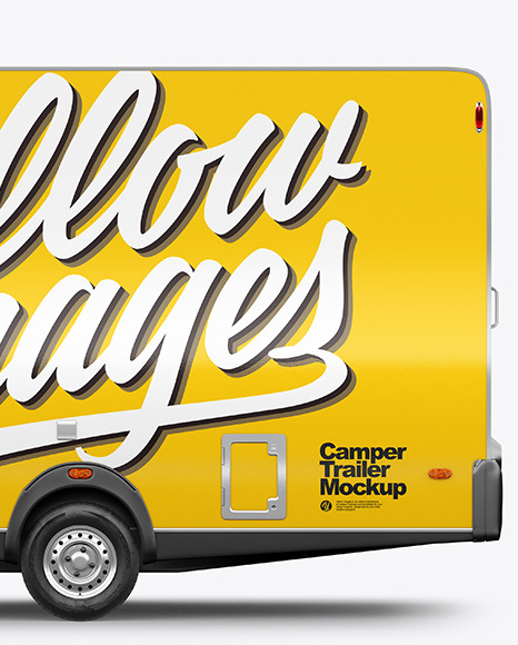 Camper Trailer Mockup - Side View