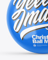 Glossy Christmas Ball Mockup