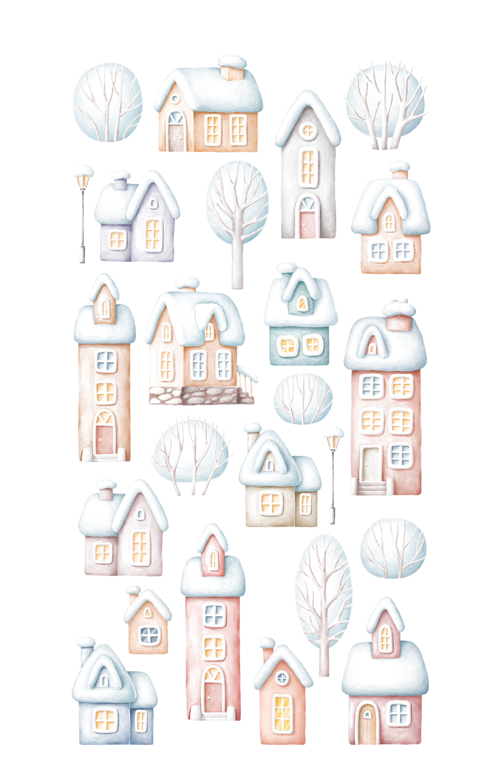 Winter Night clipart collection